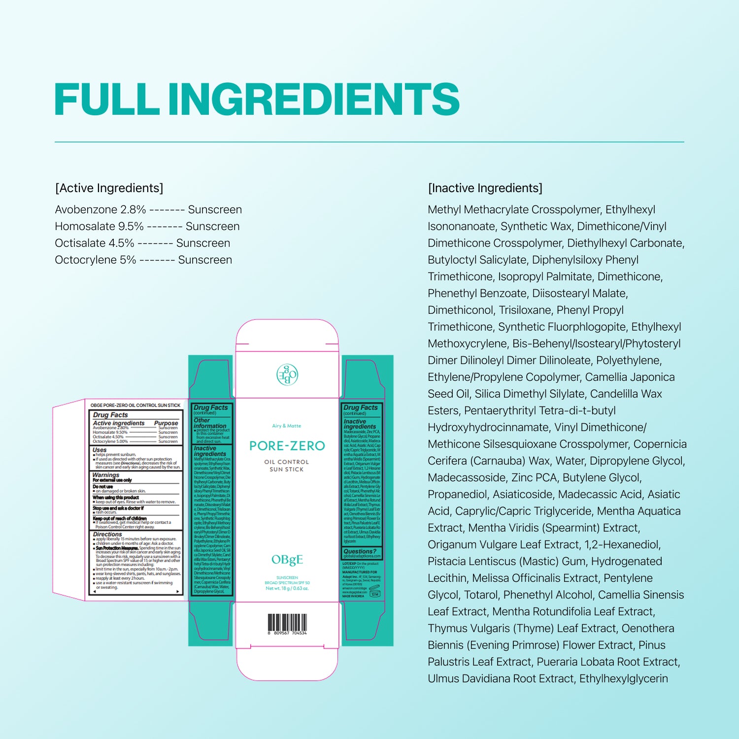 [Amazon] Pore Zero Oil Control Sunstick
